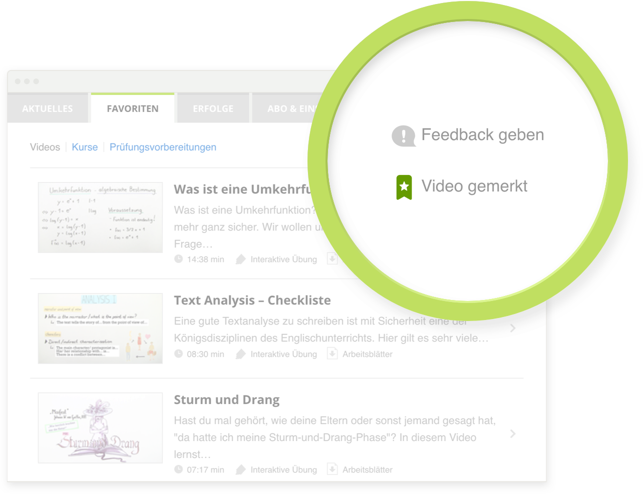 Beispiel - Video merken